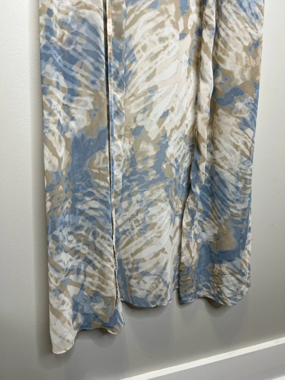 ASHER Boho Christian Flutter Sleeve Semi Sheer flowy Open Front Duster size M